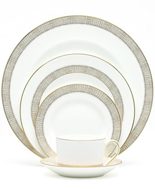 Vera Wang Wedgwood Gilded Weave Gold 5-Piece Place Setting