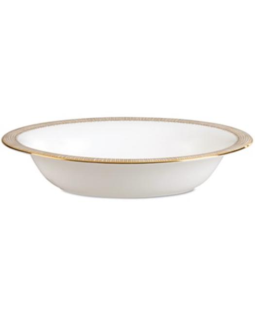 Vera Wang Wedgwood Gilded Weave Gold Oval Open Vegetable, 9.75"