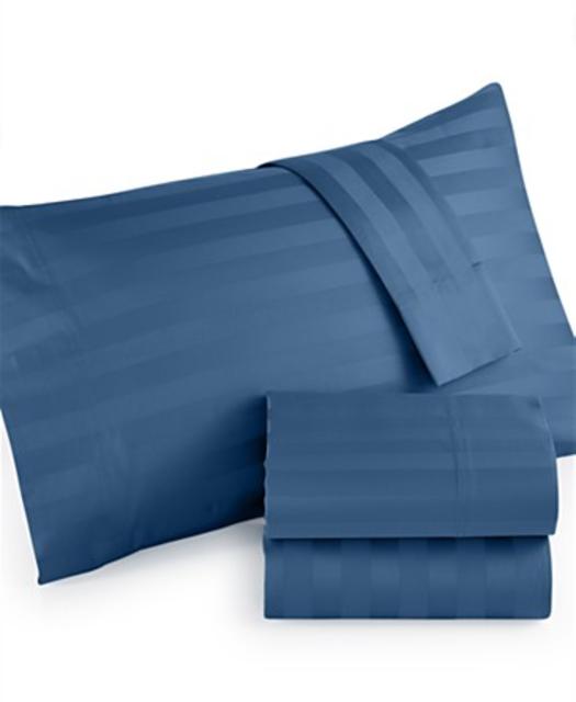 Westport 1000 Thread Count Egyptian Cotton Sateen Stripe King Sheet Set, Only at Macy's