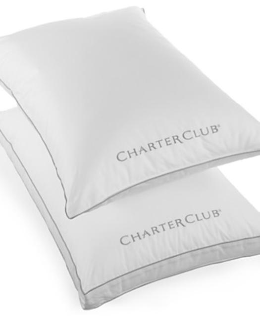 Charter Club Custom Comfort Gusseted Extra Firm Density King Pillow, Only at Macy's
