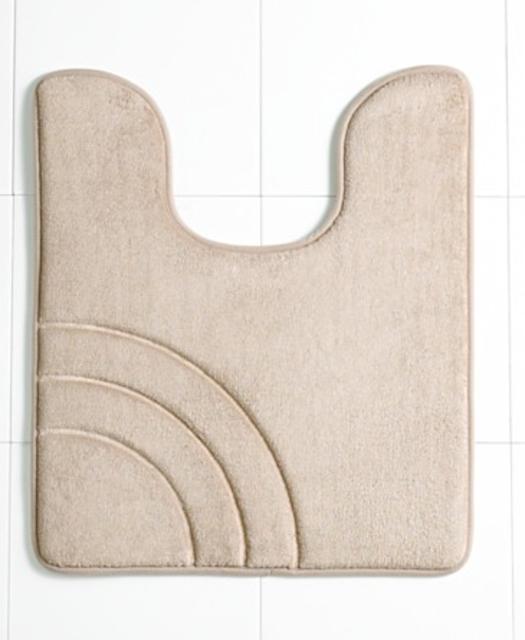 Sunham Inspire Memory Foam 21" x 24" Contour Bath Rug - Linen