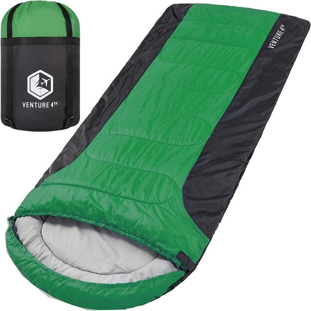 VENTURE 4TH Backpacking Sleeping Bag – Lightweight Warm & Cold Weather Sleeping Bags for Adults, Kids & Couples – Ideal for Hiking, Camping & Outdoor Adventures – Single, XXL and Double Sizes