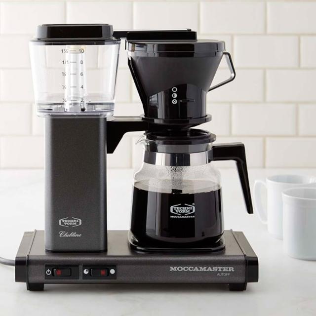 Technivorm Moccamaster Coffee Maker with Glass Carafe, Stone Grey