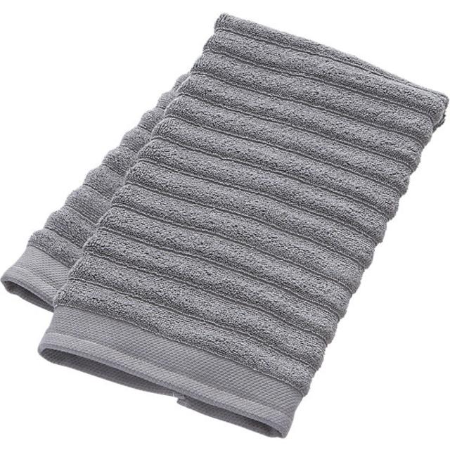 CB2: channel grey cotton hand towel