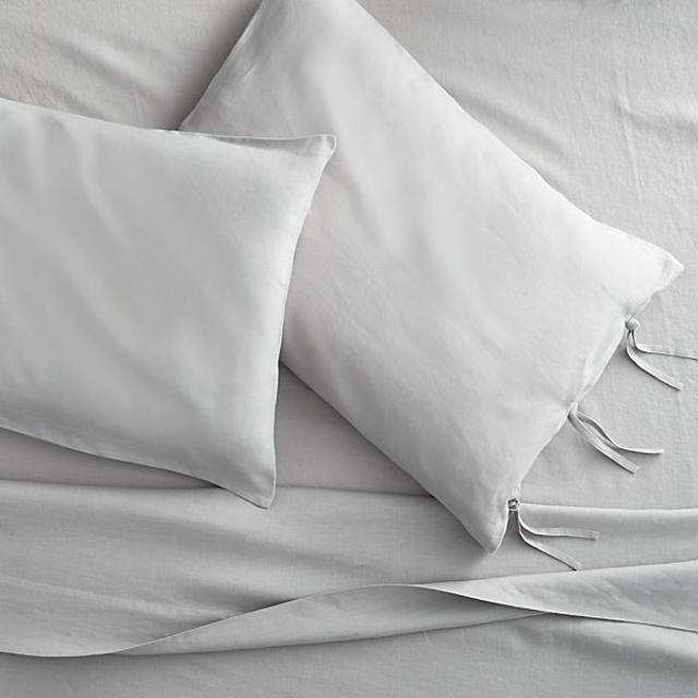 French-Belgian linen shale full sheet set