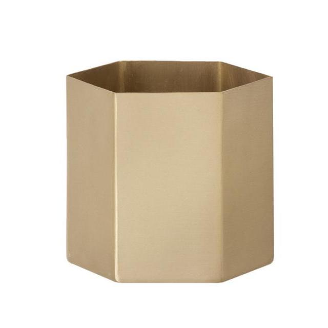Brass Hexagon Pot