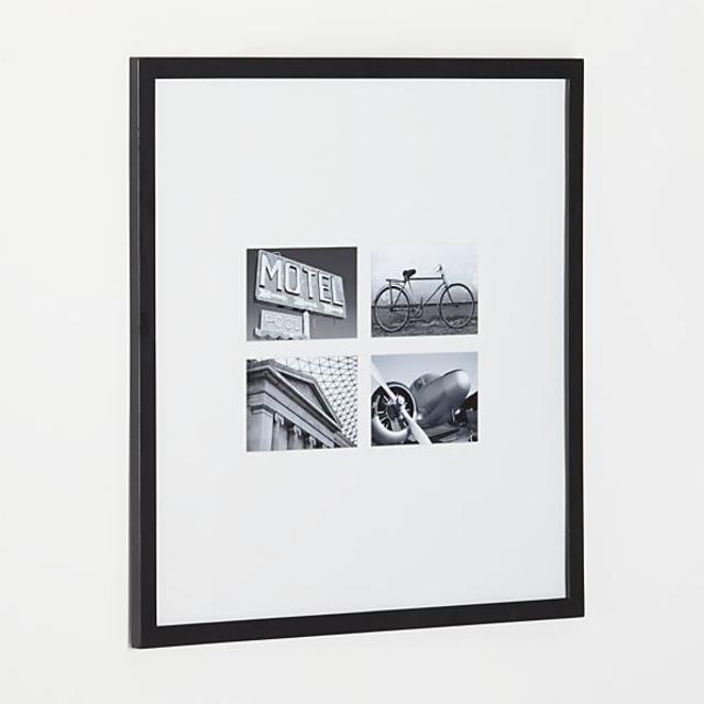 Matte Black Four 4x6 Wall Frame
