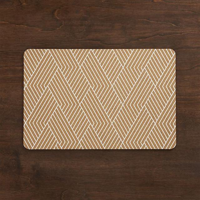 Etch Cork Placemat - Set of Six