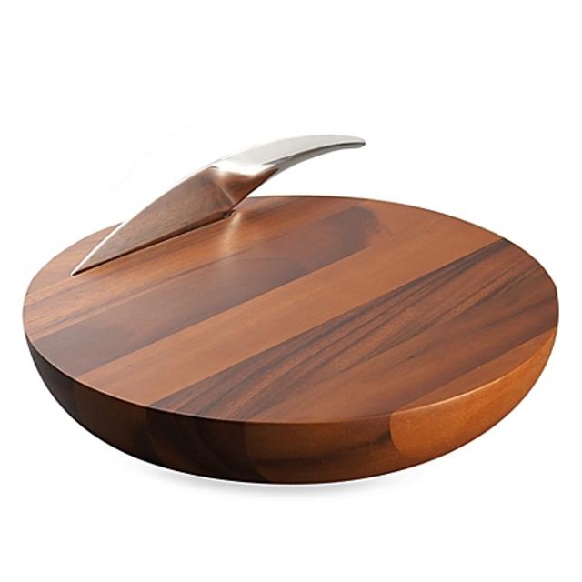 Nambe Harmony Cheese Board with Knife