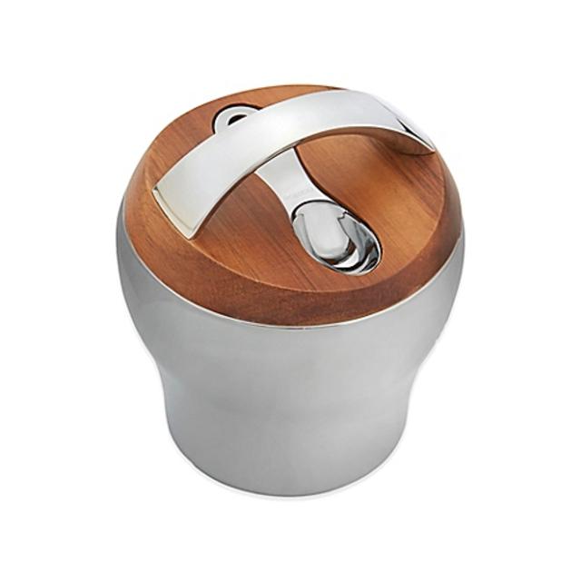 Nambe Bulbo Medium Coffee Canister with Scoop