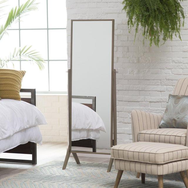Belham Living Modern Cheval Mirror - Driftwood