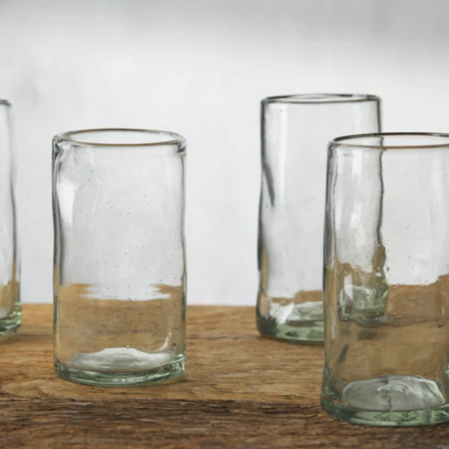 Recycled Drinking Glasses, Tall (Set of 4)
