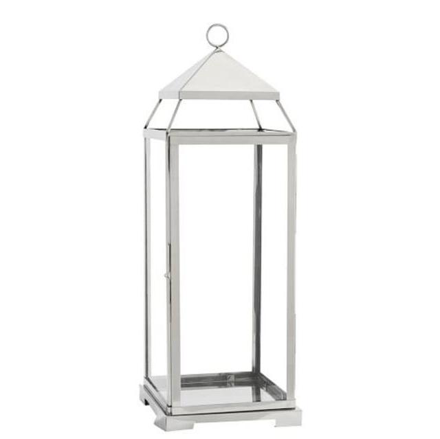 Malta Lantern - Silver Finish, Large