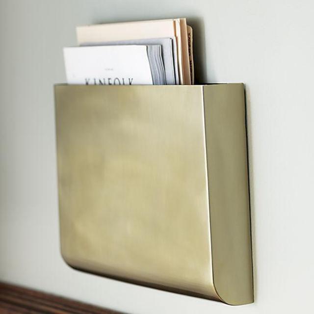 Wall Mounted Storage - Large Gold