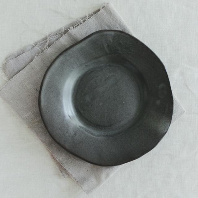 Piatra Salad Plate in Gunmetal