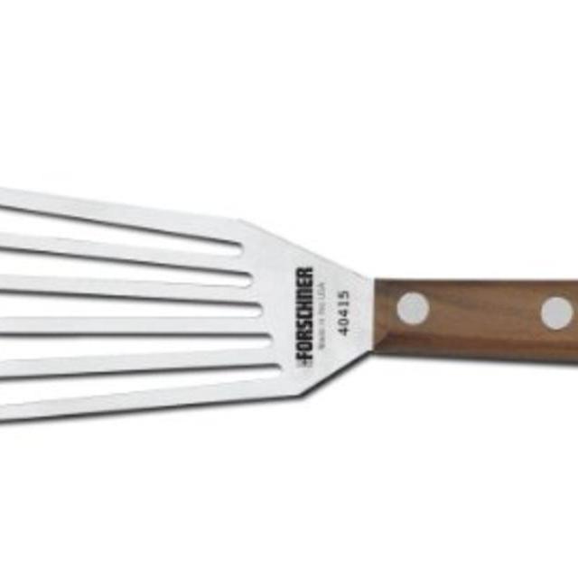 Victorinox 3-Inch by 6-Inch Chef's Slotted Fish Turner, Walnut Handle