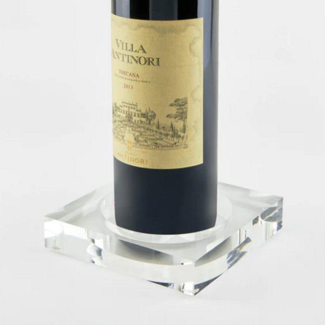 Lucite Wine Coaster, Clear