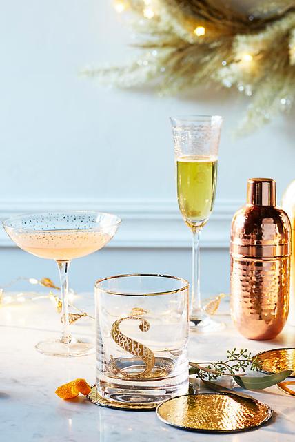 Gilded Monogram DOF Glass