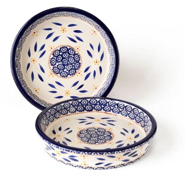 temp-tations® Old World Set of Two 9” Cake Pans- Blue