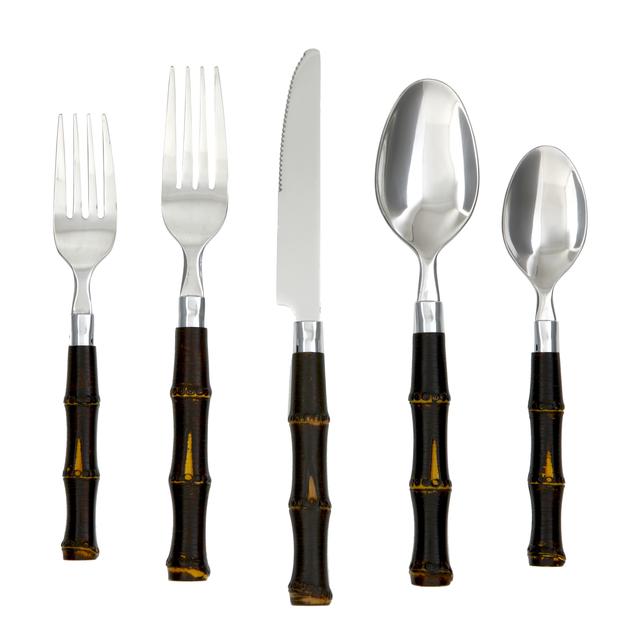 Cambridge Bamboo 20 Piece Flatware Set