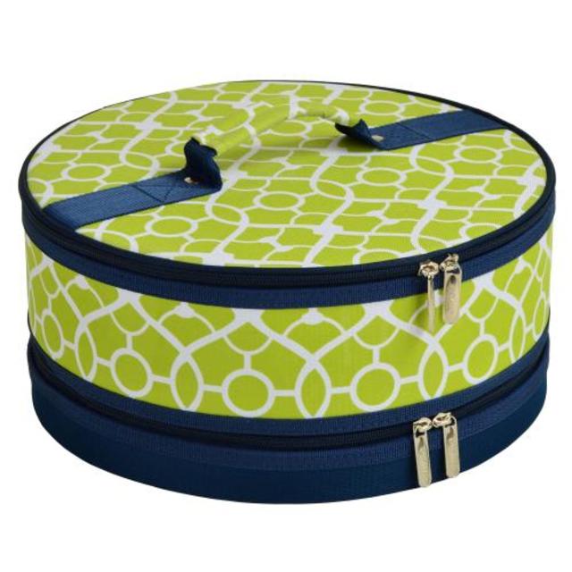 Picnic at Ascot Pie/Cake Carrier - Trellis Green