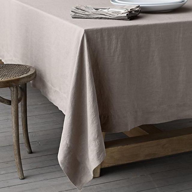 Stonewashed Belgian Linen Tablecloth 70 x 156