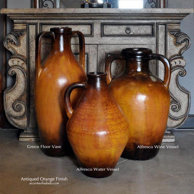 Tuscan Floor Vases ~ Alfresco Large Wine Vessel