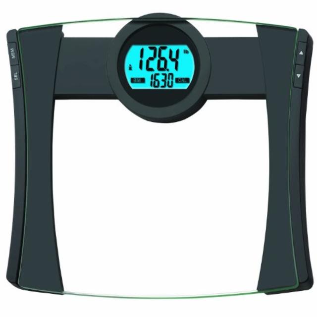 EatSmart Products Precision Calpal Digital Bathroom Scale with 440 Pound Capacity, BMI and Calorie Intake Analysis
