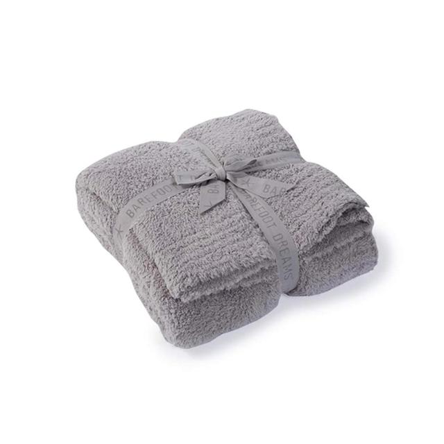 Barefoot Dreams Cozy Chic Throw Blanket, Dove 54" x 72"