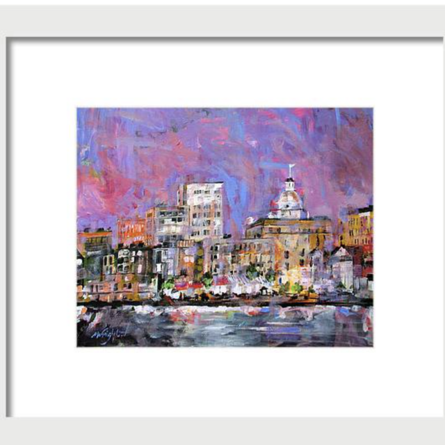 River Street Framed Print