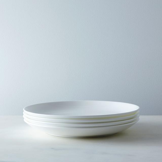 Purio White Dinner Plates, Set of 4