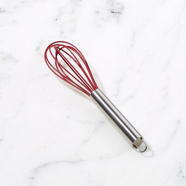 Red 8" Silicone Whisk