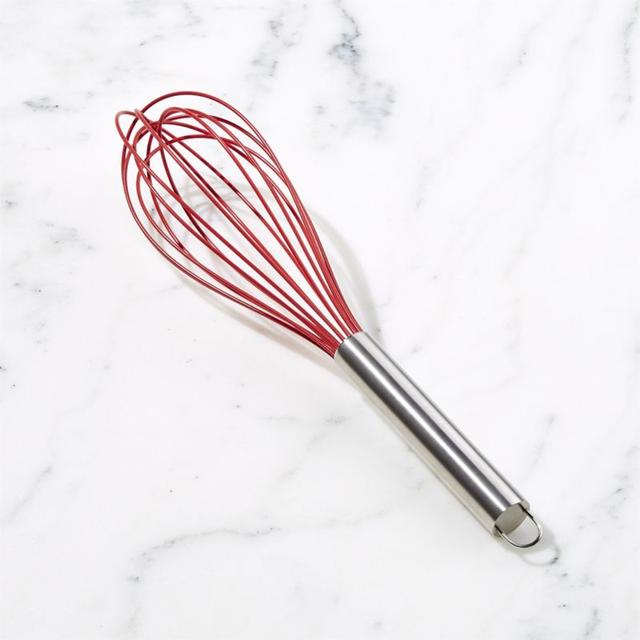 Red 12" Silicone Whisk