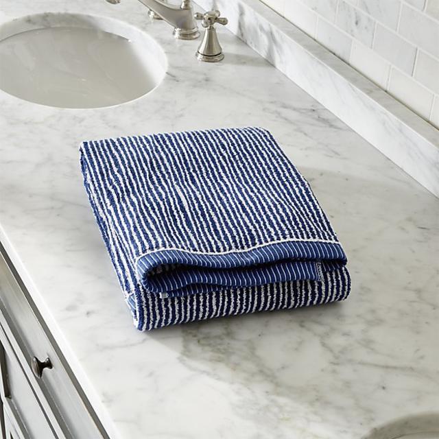 Marimekko Ilta Blue Bath Towel
