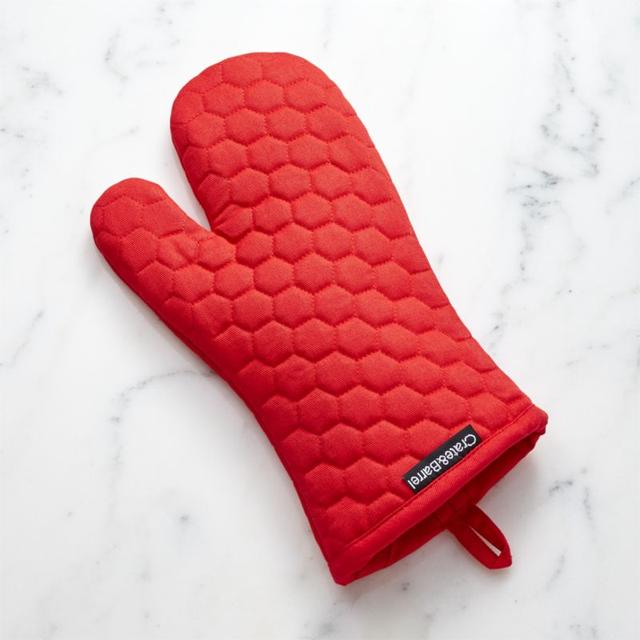 Red Oven Mitt