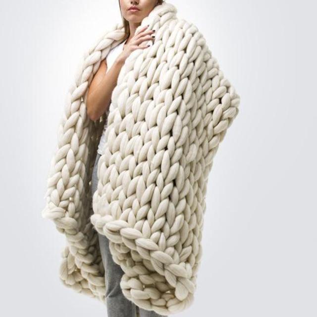 Large Ohhio Blanket - White
