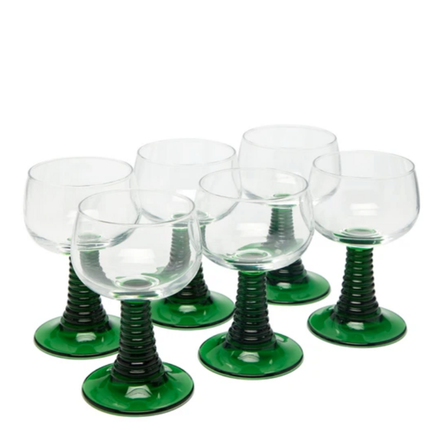 Set of Six Roemer Glasses