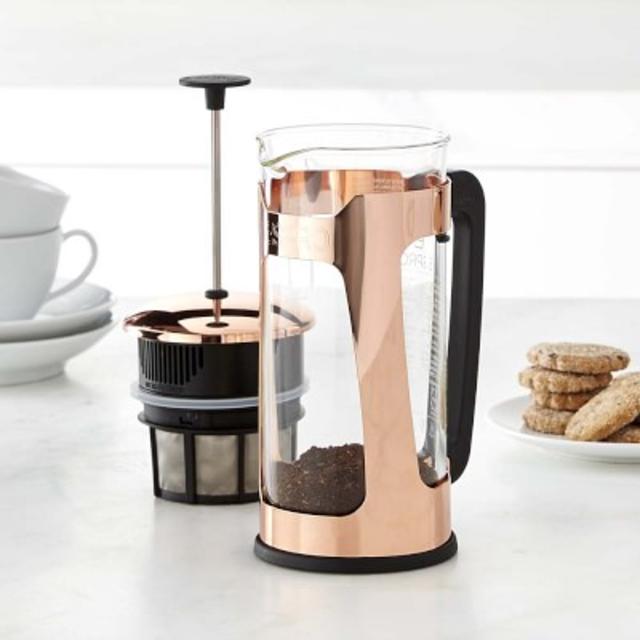 Medium Espro P5 Glass French Press, Copper