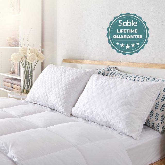 Goose Down Alternative Quilted Pillows - 2 Pack