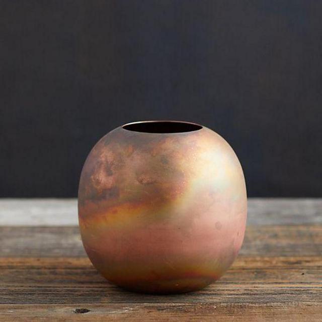 Antiqued Copper Vase