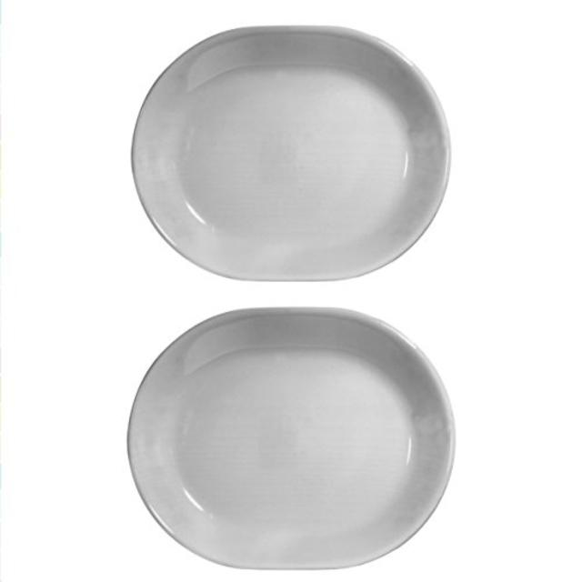 Corelle Livingware 12-1/4-Inch Serving Platter, Winter Frost White Pack of 2