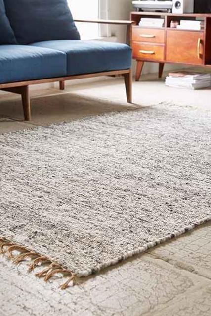 Vernick Berber Rug, Cream Multi, 5x7