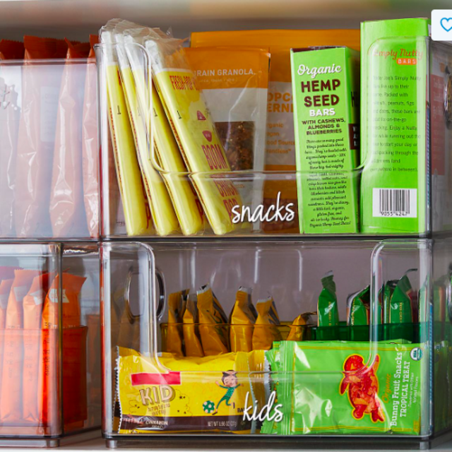 Case of 4 T.H.E. Stacking Pantry Bin