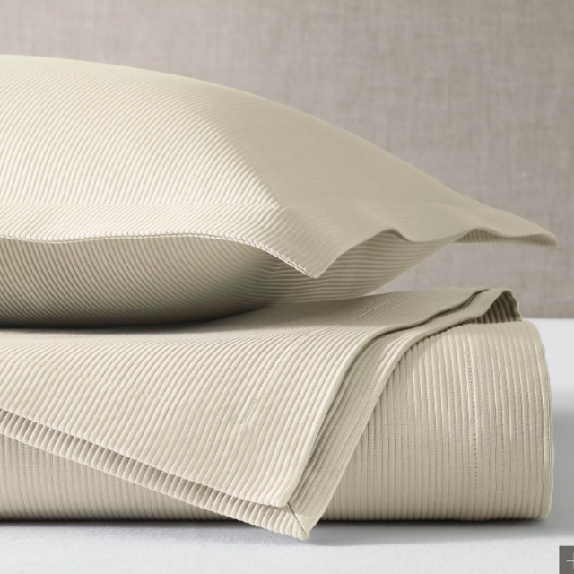ITALIAN TUXEDO LUXE MATELASSÉ COVERLET - CALI KING - DUNE
