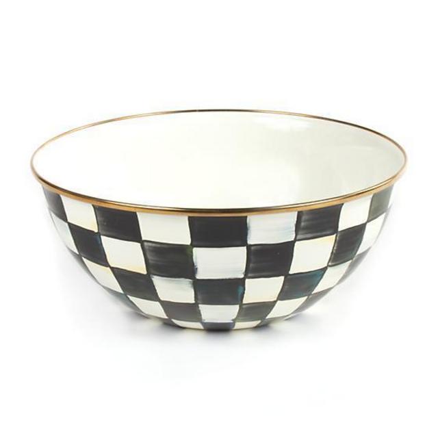 Courtly Check Enamel Everyday Bowl - Large