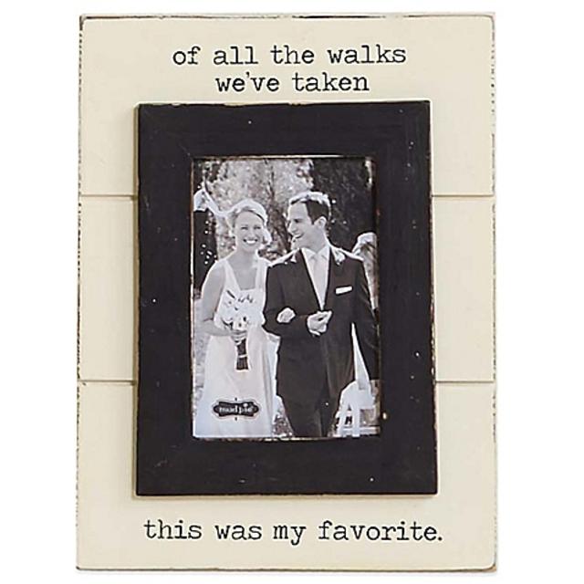 Mud Pie® “Of All The Walks" 6-Inch x 4-Inch Picture Frame