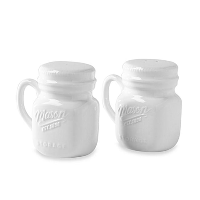 Mason Porcelain Salt and Pepper Shakers