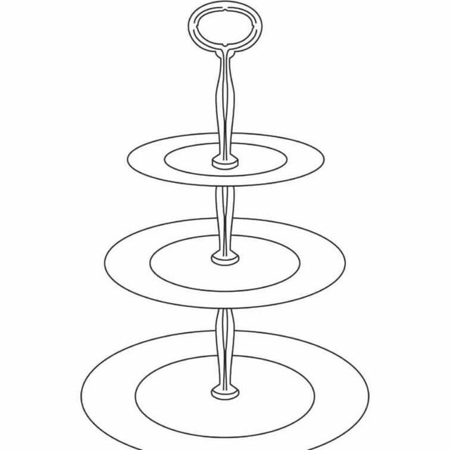 3-Tiered Serving Tray, Ravenswood by Royal Doulton
