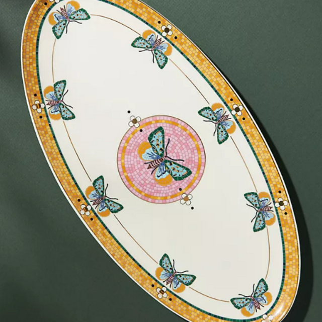 Anthropologie Garden Tile Platter