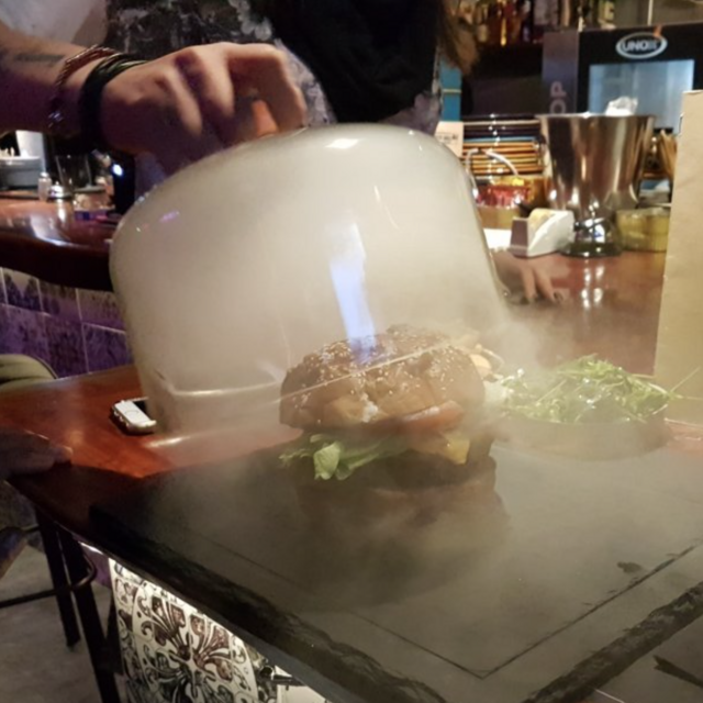 Ian’s favorite lunch at Rustic Grill Mykonos